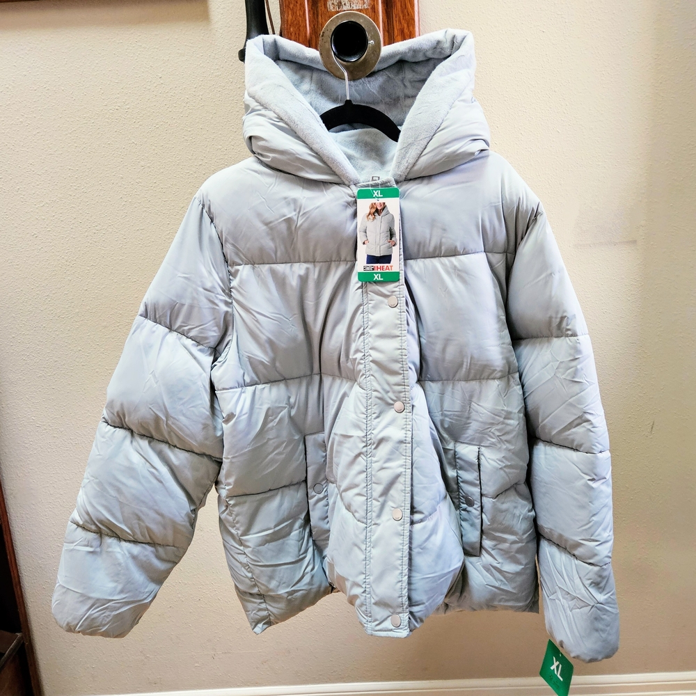 32 Degrees Women’s Quilted Jacket with Plush Lined Hood